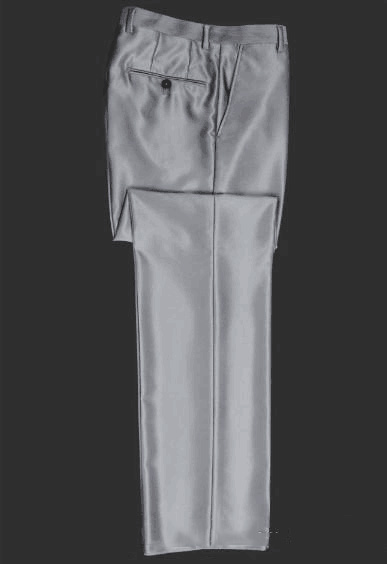 New Design Silver Men's Wedding Suits Two Pieces (Blazer+Pant) Bridegroom Tuxedos Business Men Wear With Peaked Lapel One Button