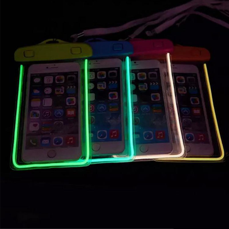 Universal LED Luminous Waterproof Pouch Case Bag Underwater Dry Cover For iPhone XS MAX 8 plus Samsung S10 Free DHL, White
Universal LED Luminous Waterproof Pouch Case Bag Underwater Dry Cover For iPhone XS MAX 8 plus Samsung S10 Free DHL, White