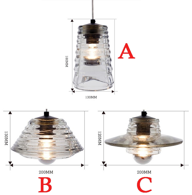 Modern LED Pendant Light AC110V/220-230V Pressed Glass BOWL/LENS/TUBE Crystal Lamps Indoor Lighting Artistic Ceiling Lamp