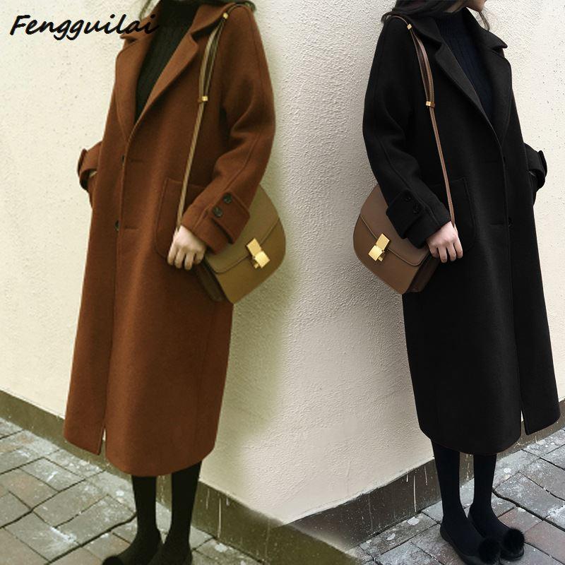 2020 Winter Mid-length Slim Woolen Coat Women Casual Korean Woolen Jacket Fashion Single-breasted Cardigan Elegant Outwear New, Black
2020 Winter Mid-length Slim Woolen Coat Women Casual Korean Woolen Jacket Fashion Single-breasted Cardigan Elegant Outwear New, Black