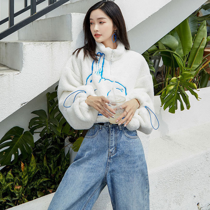 XUXI 2020 Korean Women's Shorts, Sweatshirt With Leather Bag, Printed With White Pattern Collar Zipper, Sweatshirt FZ0973, As pic
XUXI 2020 Korean Women's Shorts, Sweatshirt With Leather Bag, Printed With White Pattern Collar Zipper, Sweatshirt FZ0973, As pic