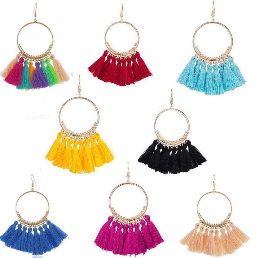 Fashion Vintage Women Bohemian Earrings Long Tassel Fringe Crystal Boho Long Tassel Hook Drop Dangle Earrings Jewelry 17 Colors
Fashion Vintage Women Bohemian Earrings Long Tassel Fringe Crystal Boho Long Tassel Hook Drop Dangle Earrings Jewelry 17 Colors