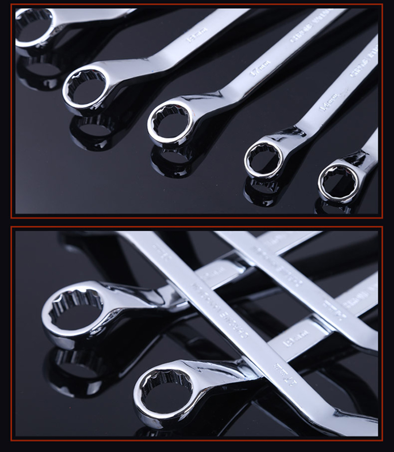 Double-headed Plum Wrenches 45 Degree Angle Car Repair Quick Manual Spanner Auto Repair Hardware Tools Household Tool