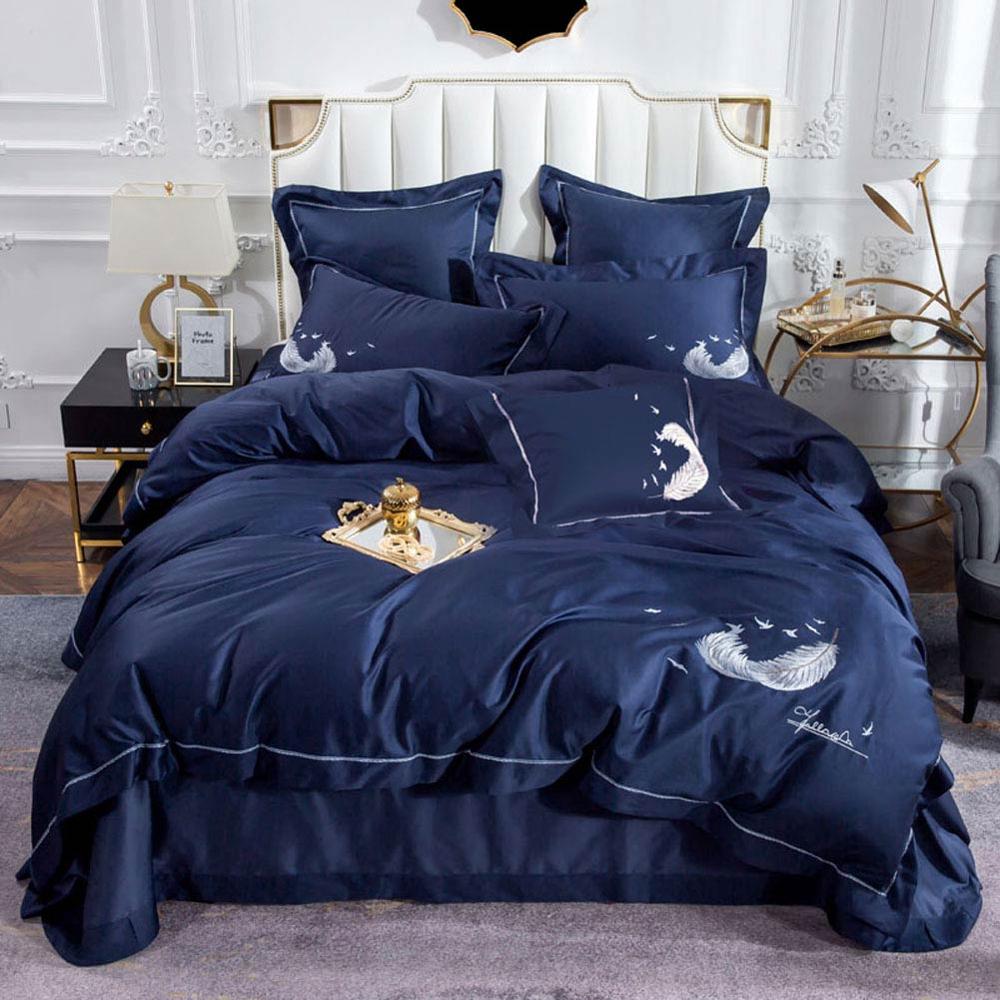 Svetanya Egyptian Cotton Bedding Set Feather Printing Flat Sheet Pillowcase Duvet Cover Linen Sets Single Queen King Size, 20192449
Svetanya Egyptian Cotton Bedding Set Feather Printing Flat Sheet Pillowcase Duvet Cover Linen Sets Single Queen King Size, 20192449