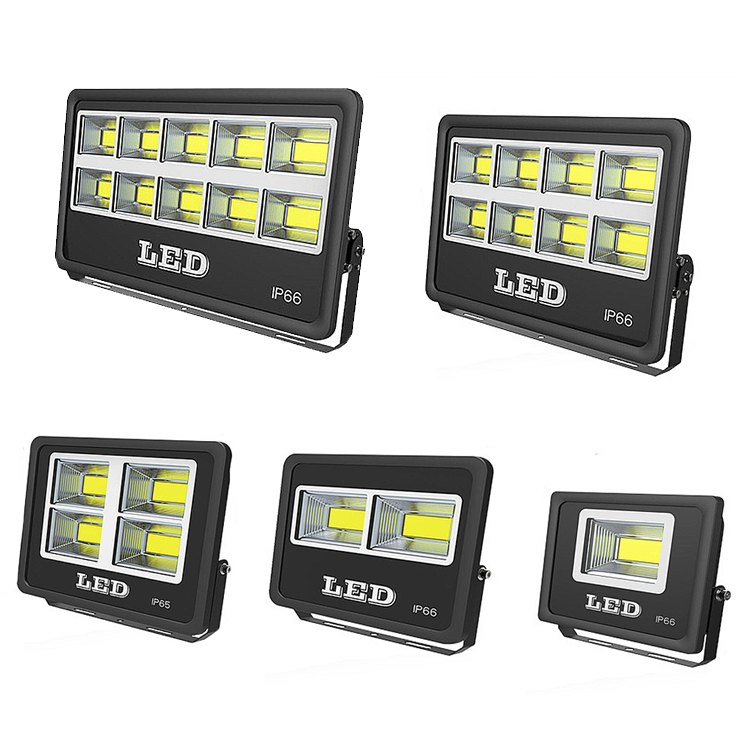 Outdoor LED FloodLight Fixture 600W 500W 400W 300W IP66 Waterproof Exterieur COB Flood light 90 Degree Beam Angle Spotlight