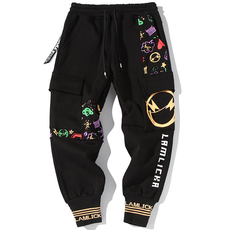 Funny Picture Printed Pants Hip Hop Streetwear Sport Cargo Harem Graffiti Joggers Casual Sweatpants Harajuku Trousers Pants, Black
Funny Picture Printed Pants Hip Hop Streetwear Sport Cargo Harem Graffiti Joggers Casual Sweatpants Harajuku Trousers Pants, Black