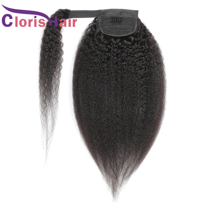 Kinky Straight Ponytails 100% Brazilian Virgin Human Hair Wrap Around Clip In Extensions For Black Women Coarse Yaki Real Pony Tail 100g
Kinky Straight Ponytails 100% Brazilian Virgin Human Hair Wrap Around Clip In Extensions For Black Women Coarse Yaki Real Pony Tail 100g