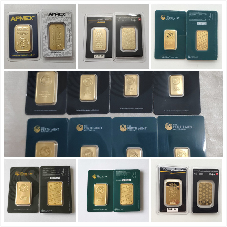 1 Oz Perth Mint Argor RCM Hereaus Gold Bars 24k Plated 1ounce Bullion Birthday Holiday Gifts Home Decorations Crafts
1 Oz Perth Mint Argor RCM Hereaus Gold Bars 24k Plated 1ounce Bullion Birthday Holiday Gifts Home Decorations Crafts