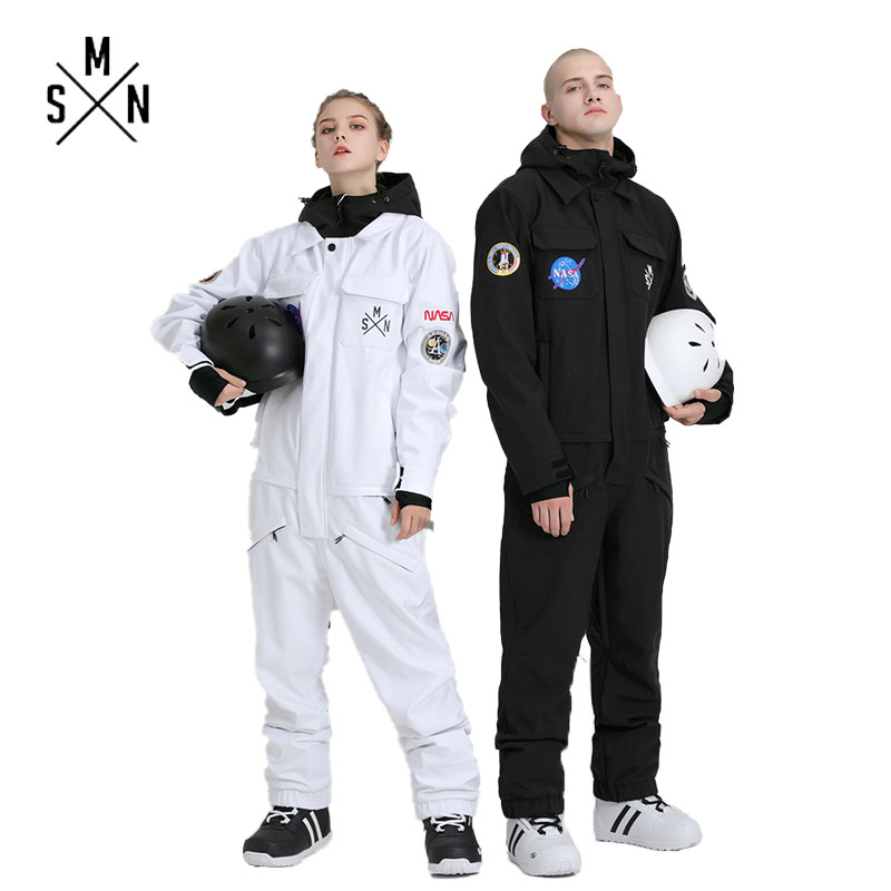 SMN Ski Suit One Piece Men Women Couple Jumpsuit Snowboard Jacket Unisex Winter Waterproof Breathable Skiing Snowboarding Wear, Black
SMN Ski Suit One Piece Men Women Couple Jumpsuit Snowboard Jacket Unisex Winter Waterproof Breathable Skiing Snowboarding Wear, Black