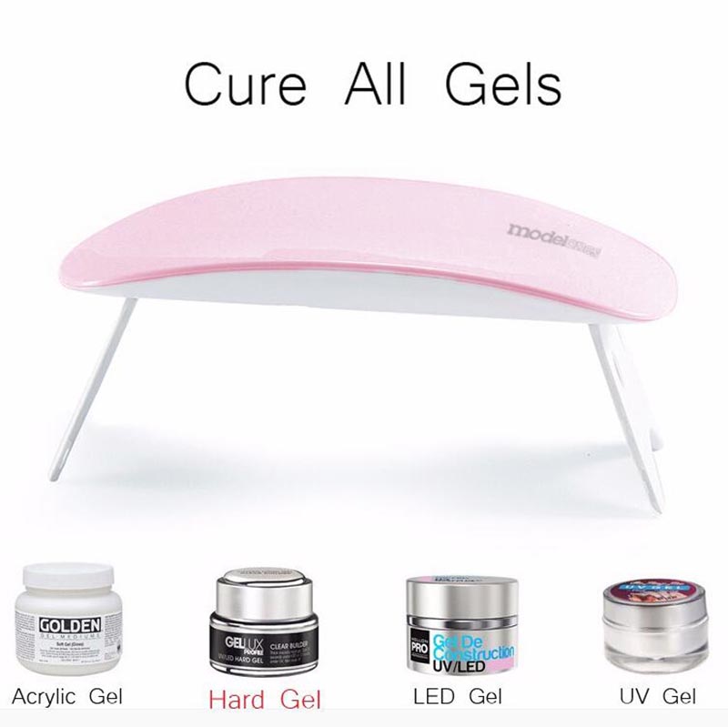 6W Nail Dryer UV Lamp Micro USB Gel Varnish Curing Machine For Home Use Nail Art Tools Nail For Lamps UV-Lampe 6W Nageltrockner Secador De Unas Con La