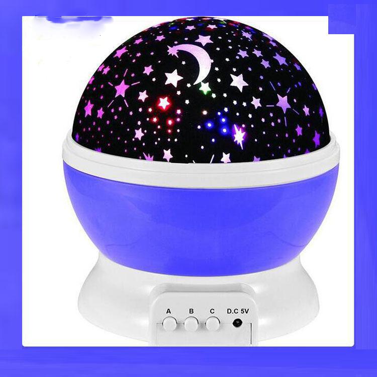 Rotating Night Light Projector Lamp Starry Sky Star Unicorn Kids Baby Sleep Romantic Led Projection Lamp USB Battery3929944