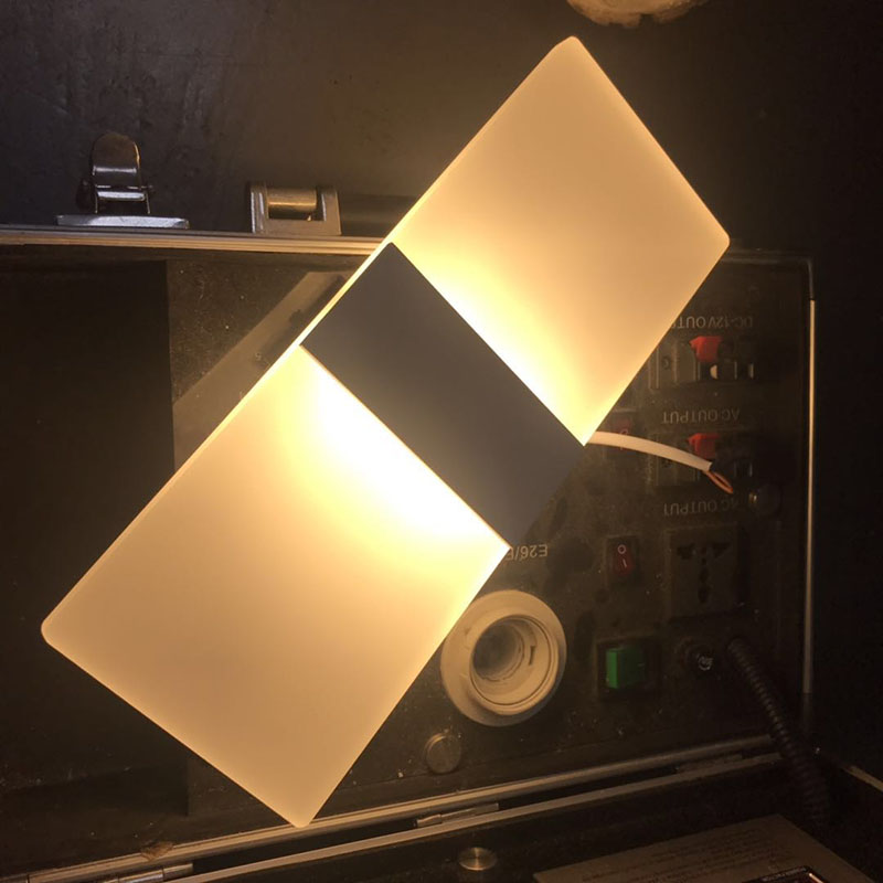 Wall New Light Acrylic Square Sconce Corridor Balcony Aisle Wall Lamp Living Sitting Room Foyer Bedroom Bathroom Lighting 85-265v 12w ing