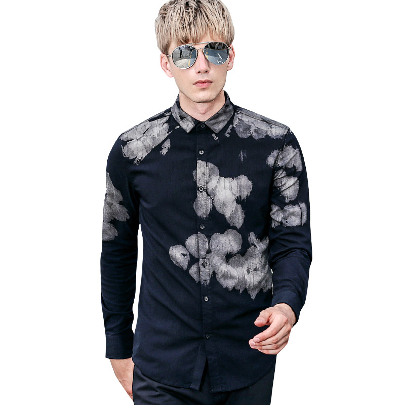 Fanzhuan Free shipping New 2020 fashion casual male men's long sleeved shirt 713196 Artistic ink painting Printed black blouse, As pic
Fanzhuan Free shipping New 2020 fashion casual male men's long sleeved shirt 713196 Artistic ink painting Printed black blouse, As pic