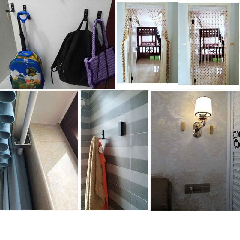 Fashion Simple folding hook alloy wall Hangers Mobile phone bracket home Decorative Key curtains Clothes Coat Multi Storage rack