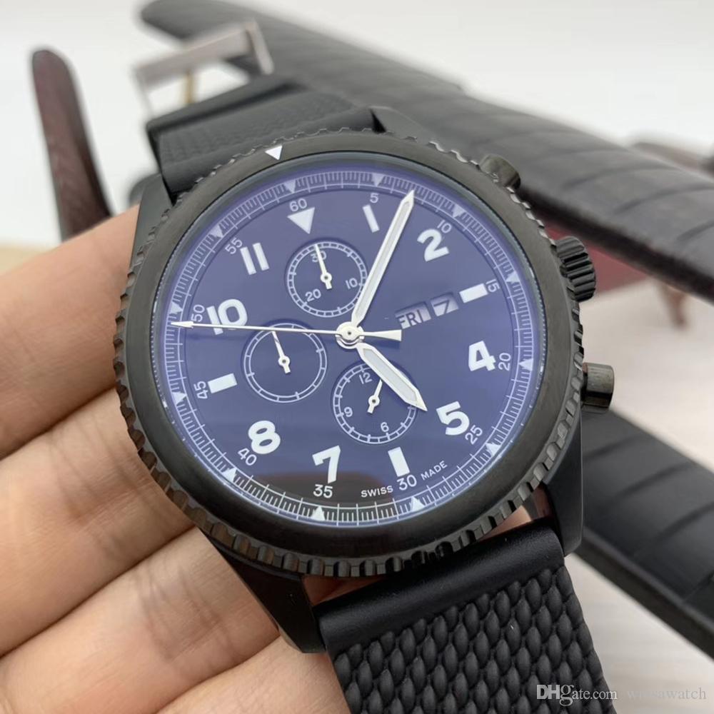 Curtiss Warhawk 46MM Mens Watches Quartz Double Calendar Arabic Markers Watch Classic Rubber Strap Legible Black Dial Gentlemen Wristwatches, Slivery;brown
Curtiss Warhawk 46MM Mens Watches Quartz Double Calendar Arabic Markers Watch Classic Rubber Strap Legible Black Dial Gentlemen Wristwatches, Slivery;brown
