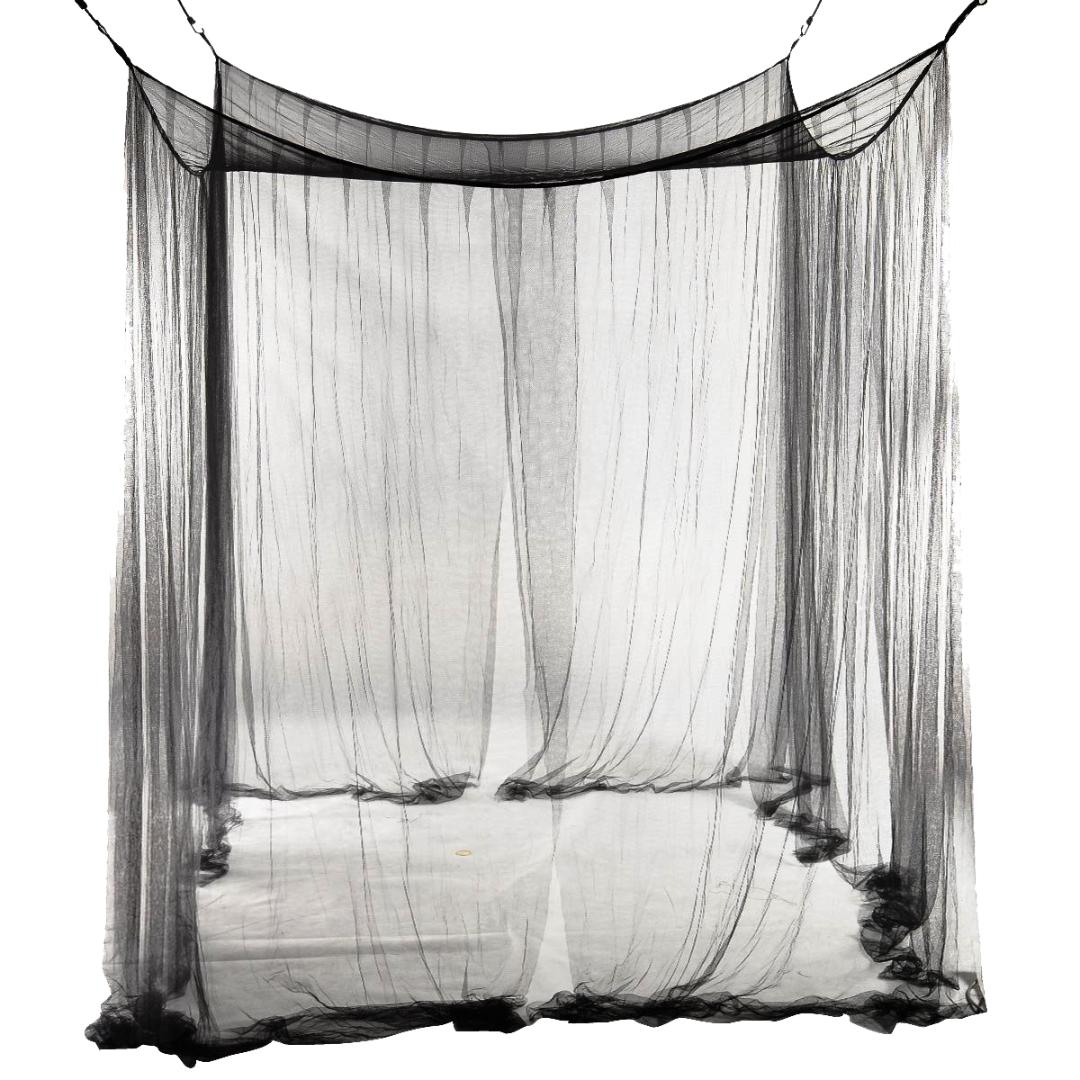 New 4-Corner Bed Netting Canopy Mosquito Net for Queen/King Sized Bed 190*210*240cm (Black) Bed Mosquito Net
New 4-Corner Bed Netting Canopy Mosquito Net for Queen/King Sized Bed 190*210*240cm (Black) Bed Mosquito Net