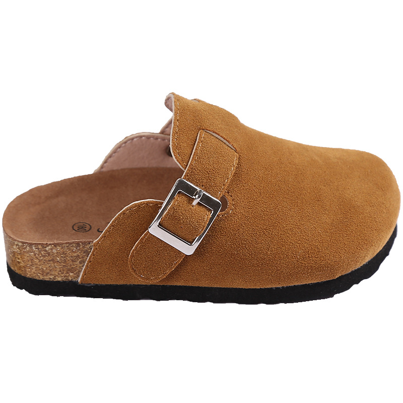 Girls Slippers Kids Cork Home Shoes baby boys Children Fashion Suede Casual Sandals 2019 Autumn Comfortable Children Slippers