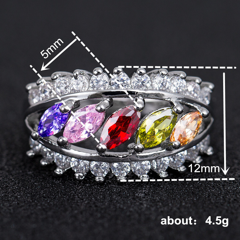 Creative Delicate Inlaid Colorful Zircon Rings for Women Exquisite Hollow Design Wedding Engagement Rings Party Jewelry Anillos
Creative Delicate Inlaid Colorful Zircon Rings for Women Exquisite Hollow Design Wedding Engagement Rings Party Jewelry Anillos
