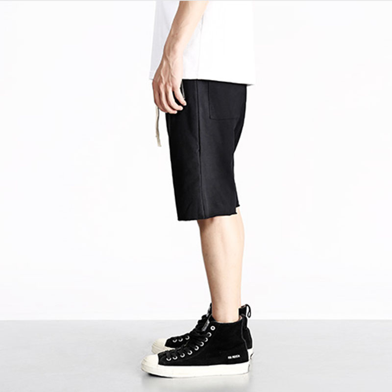 Hi-street Summer Mens Drop Crotch Shorts Baggy Loose Hip Hop Black Men Urban Clothes Joggers Harem Shorts With Zipper For Male