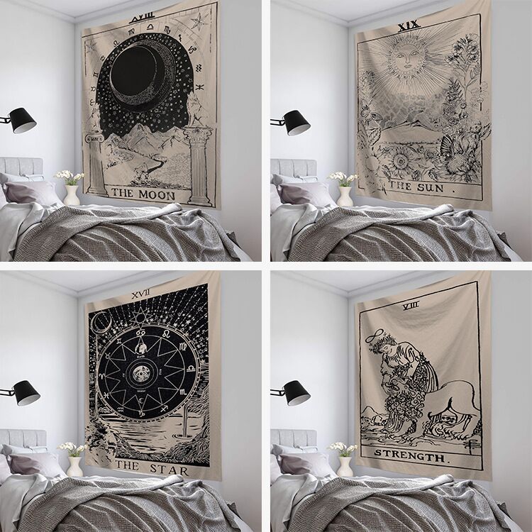 95*73cm Tarot Sun and Moon Pattern Blanket Tarot Indian Mandala Tapestry Wall Hanging Bohemia Gypsy Home Bedroom Decorating Throw
95*73cm Tarot Sun and Moon Pattern Blanket Tarot Indian Mandala Tapestry Wall Hanging Bohemia Gypsy Home Bedroom Decorating Throw