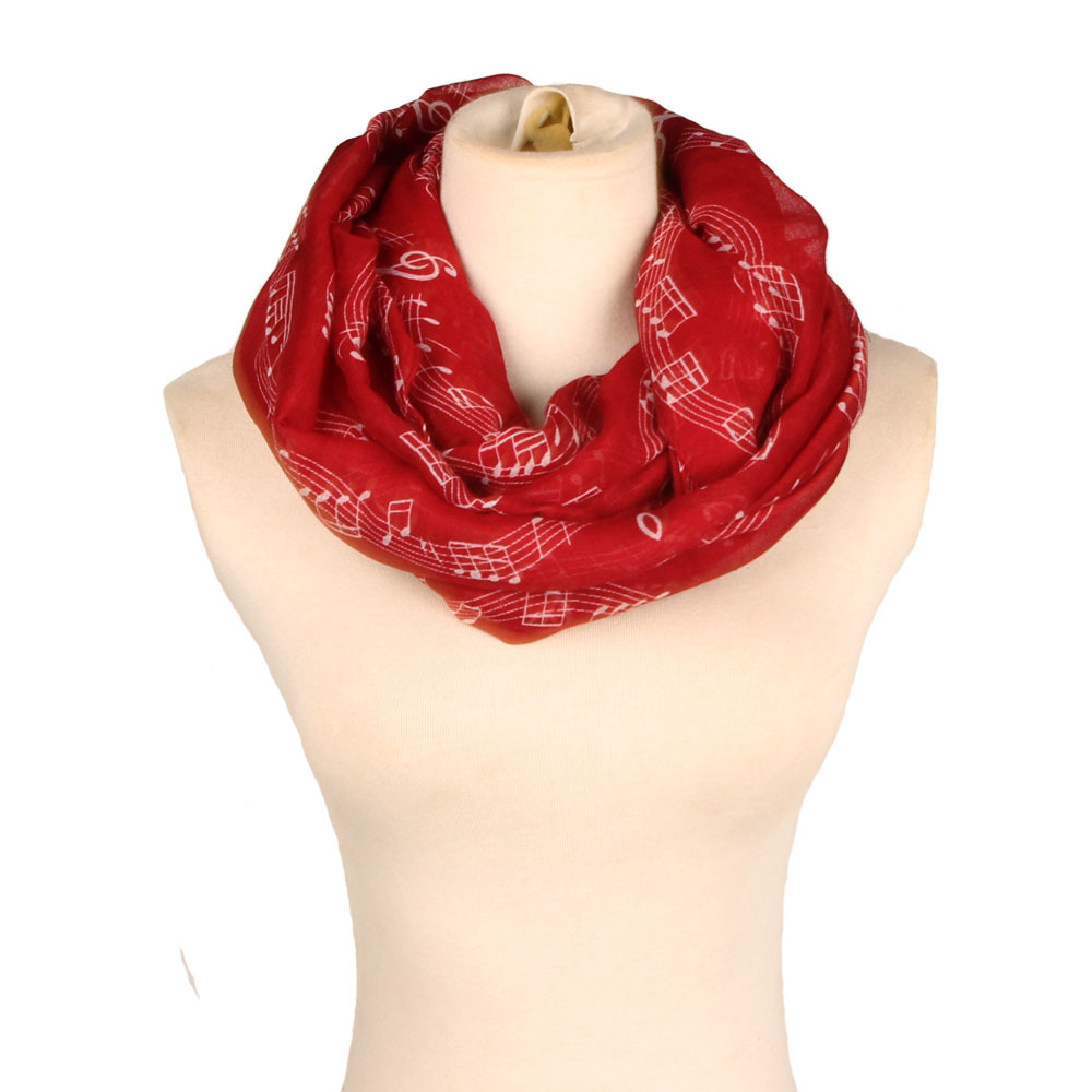 High Quality Women Scarf Musical Symbol Scarf Long Scarf Voile Music Note warm Autumn Winter neckerchief Lady Scraf