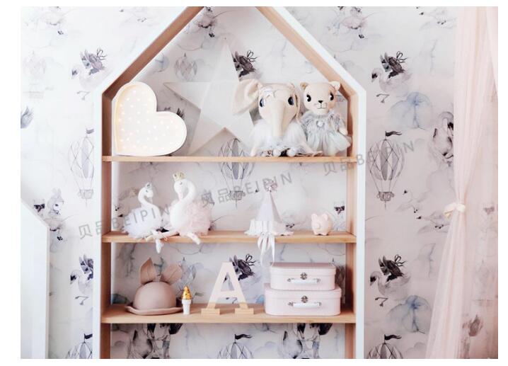 Ins children's bookshelf Children Cabinets Nordic kids room multi-storey bookcase clothing store display rack cabinet
