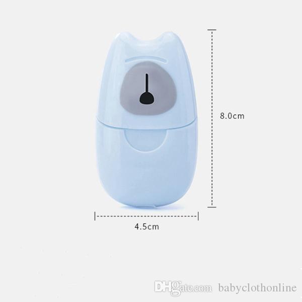 50pics Grand sale Portable Soap Paper Disposable box travel soaps Flakes Outdoor Hand Washing clean Soap sterilization Scented Soaps Slice