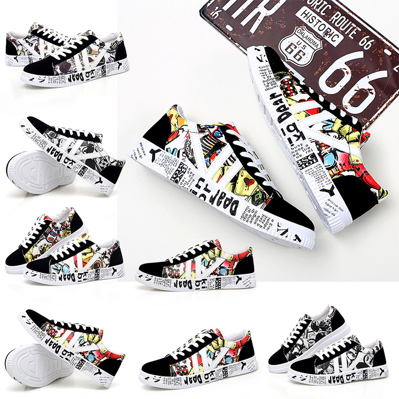 2020 newest comfortable men women canvas shoes colorful poker card black red white breathable designer trainers skateboard shoes size 36-44, B6
2020 newest comfortable men women canvas shoes colorful poker card black red white breathable designer trainers skateboard shoes size 36-44, B6