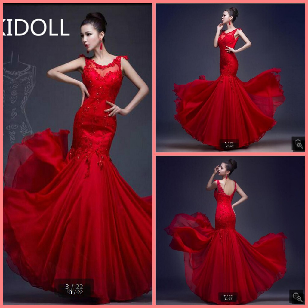 Robe De Soiree mermaid red lace appliques beaded prom dress sleeveless scoop neckline corset elegant prom gowns floor length prom dresses, White
Robe De Soiree mermaid red lace appliques beaded prom dress sleeveless scoop neckline corset elegant prom gowns floor length prom dresses, White