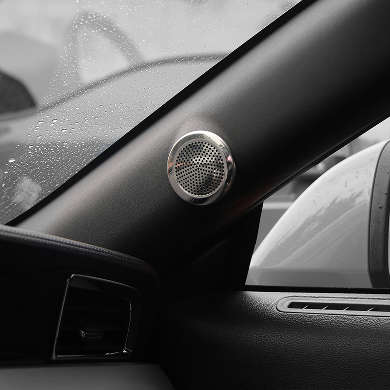 Car A Pillar Speaker stereo Decoration Trim Stickers Fit For Ford Mustang 2015+ High Quality Interior Accessories