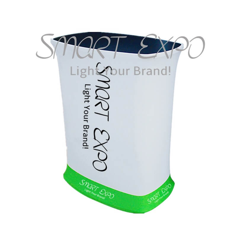 Rectangular Display Counter With HDF Top-Bottom Boards Thick Aluminum Tube Tension Fabric Printed Graphic Portable Carry Bag
Rectangular Display Counter With HDF Top-Bottom Boards Thick Aluminum Tube Tension Fabric Printed Graphic Portable Carry Bag