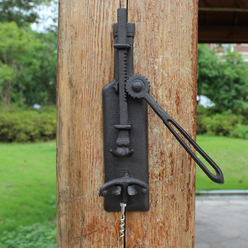 2 Pieces Cast Iron Wine Opener Brown Wall Mount Corkscrew Home Bar Pub Cabin Lodge House Restaurant Decor Metal Crafts Vintage Openers
2 Pieces Cast Iron Wine Opener Brown Wall Mount Corkscrew Home Bar Pub Cabin Lodge House Restaurant Decor Metal Crafts Vintage Openers
