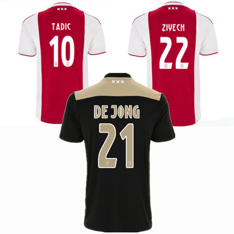 Top 2018 2019 Retro classic ajax soccer jerseys ZIYECH TADIC NERES DOLBERG DE JONG 18/19 Retro football shirt, Black;yellow
Top 2018 2019 Retro classic ajax soccer jerseys ZIYECH TADIC NERES DOLBERG DE JONG 18/19 Retro football shirt, Black;yellow