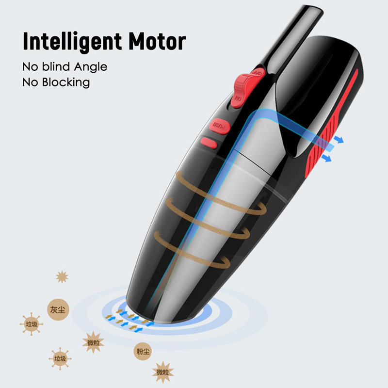 120W Car Wireless Vacuum Cleaner Handheld Portable Rechargeable Vacuum Cleaner Easy Using Quick Charge Wet Dry For Car Home