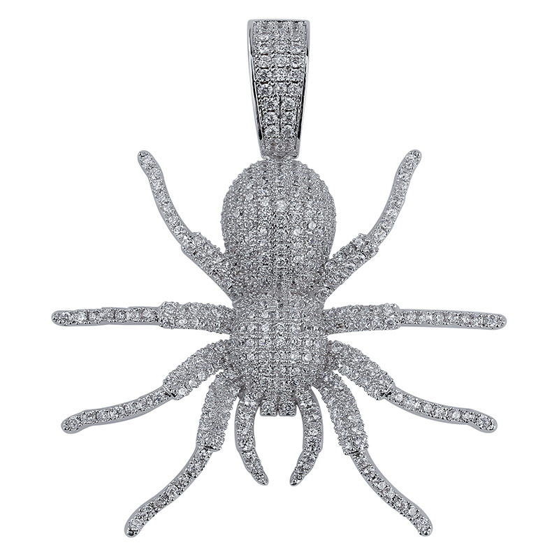 Hip Hop Iced Out CZ Spider Pendant Necklace Men Micro Paved Gold Silver Color Bling Charm Chain Jewelry
Hip Hop Iced Out CZ Spider Pendant Necklace Men Micro Paved Gold Silver Color Bling Charm Chain Jewelry