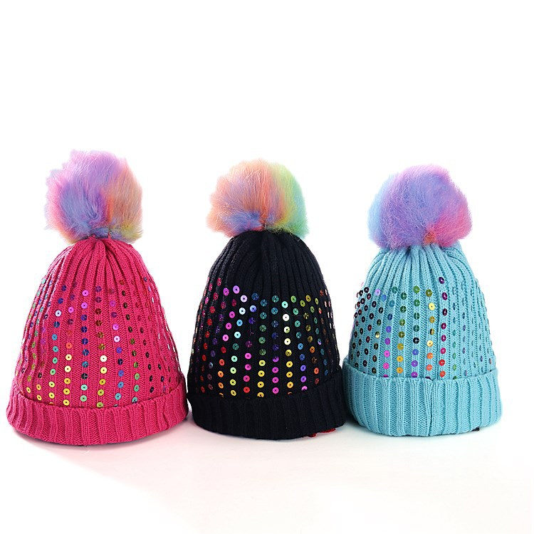 Fashion Winter beanie Hats 3 colors Girl Pompom cap Sequined knitted Hairball Warm hat Outdoor Windproof Beanies With Beads JY781, Mixed colors
Fashion Winter beanie Hats 3 colors Girl Pompom cap Sequined knitted Hairball Warm hat Outdoor Windproof Beanies With Beads JY781, Mixed colors