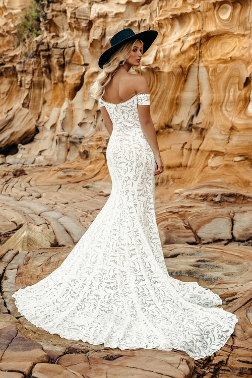 country mermaid wedding dresses off the shoulder full lace side split bridal gowns sweep train robe de marie