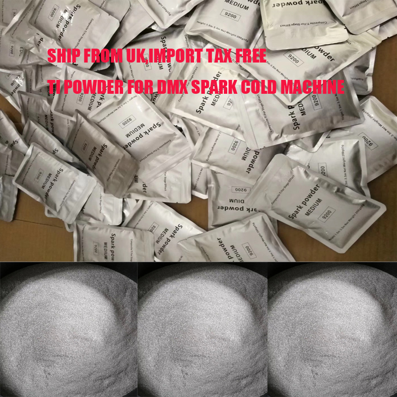 30 Bags Ti Metal Powder 200g/bag Material For DMX Cold Spark Fountain Wedding Fireworks Machine Fireworks MSDS powder Stage Light
30 Bags Ti Metal Powder 200g/bag Material For DMX Cold Spark Fountain Wedding Fireworks Machine Fireworks MSDS powder Stage Light