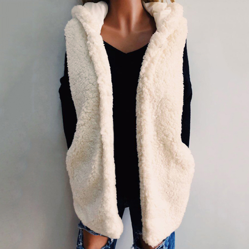 vogue Women Warm Open Stitch Faux Fur Vests Fleece Jackets Winter Hooded Waistcoats Ladies Casual Sleeveless Coats Outwears, Beige
vogue Women Warm Open Stitch Faux Fur Vests Fleece Jackets Winter Hooded Waistcoats Ladies Casual Sleeveless Coats Outwears, Beige
