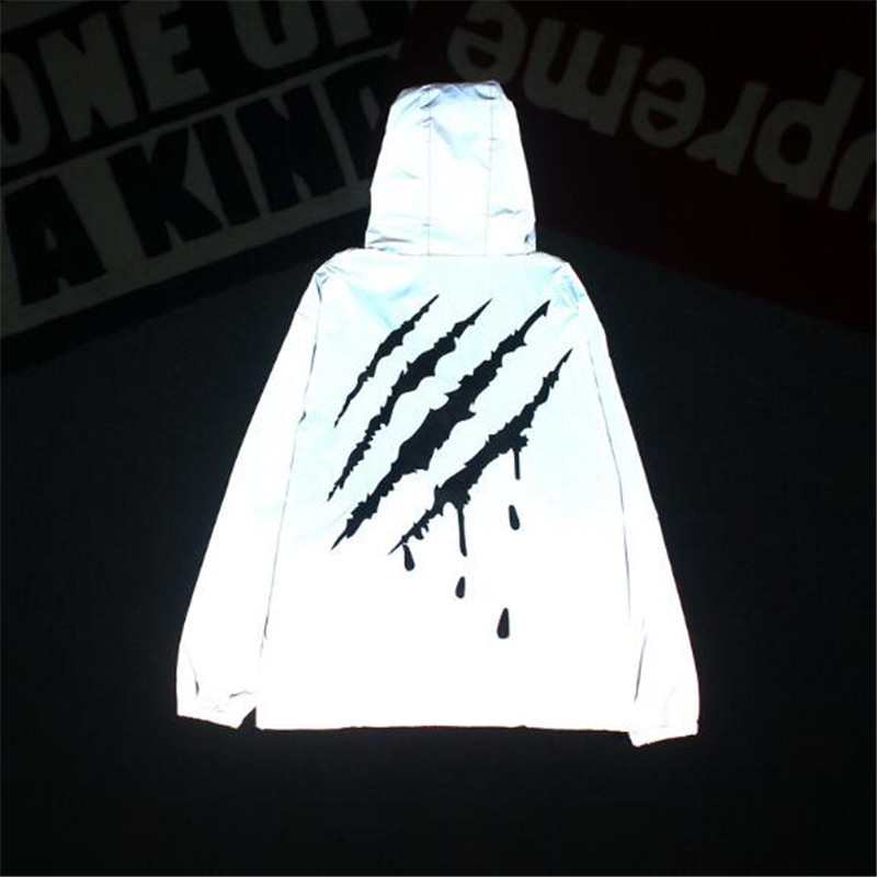 3M reflective luminous mens jacket printing hip-hop personality men women coats spring Autumn hooded Fluorescent jackets, Gray
3M reflective luminous mens jacket printing hip-hop personality men women coats spring Autumn hooded Fluorescent jackets, Gray