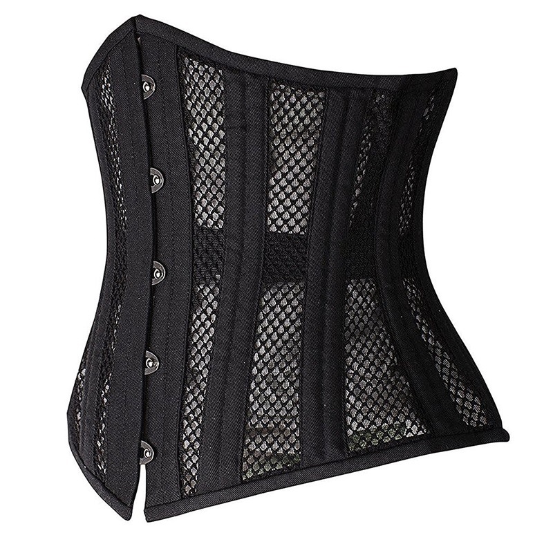 24 Steel Bones Women Mesh Instant Shape Waist Trainer Underbust Corset Body Shapers 28cm Height Torso Girdles Waist Slimming Belt XS-3XL
