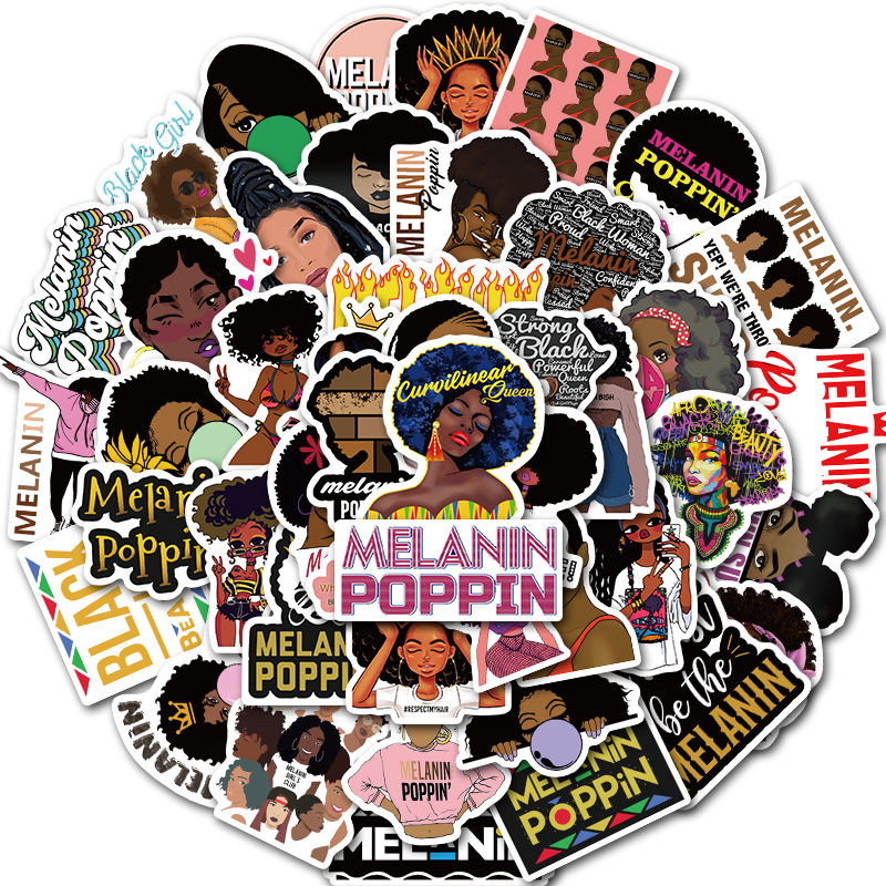 50 pcs Pack Mixed Car Stickers Black GIRL Poppin For Laptop Skateboard Pad Bicycle Motorcycle PS4 Phone Luggage Decal Pvc Helmet guitar Sticker, Multi colors
50 pcs Pack Mixed Car Stickers Black GIRL Poppin For Laptop Skateboard Pad Bicycle Motorcycle PS4 Phone Luggage Decal Pvc Helmet guitar Sticker, Multi colors