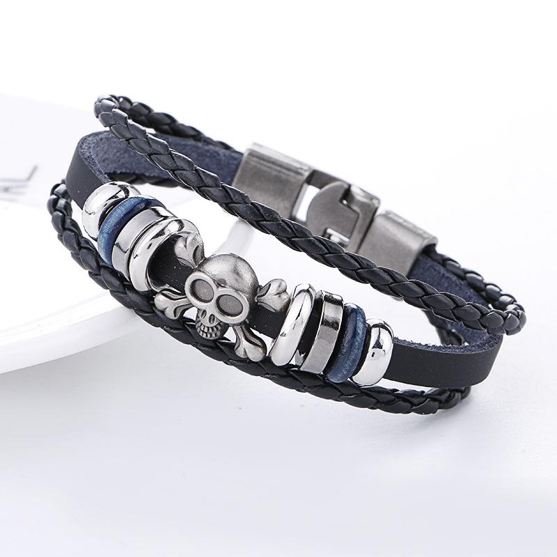 Cross Leather Bracelets & Bangles New Fashion Men Jewelry pretty Vintage Cross Jesus Bracelet Brown Black Skull Multilayer Leather Bracelet
Cross Leather Bracelets & Bangles New Fashion Men Jewelry pretty Vintage Cross Jesus Bracelet Brown Black Skull Multilayer Leather Bracelet