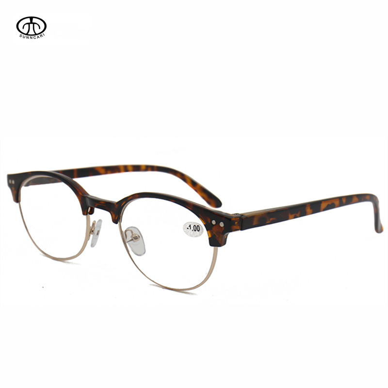 1.0 To -3.0 Half Metal Myopia Glasses Frame Men Women Solid Short-sighted Eyeglasses Round Nearsighted Clear Lens Eyewear Oculo
1.0 To -3.0 Half Metal Myopia Glasses Frame Men Women Solid Short-sighted Eyeglasses Round Nearsighted Clear Lens Eyewear Oculo