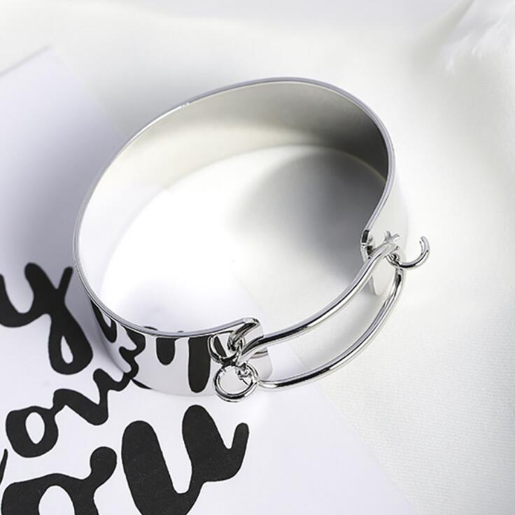 Fashion- jewelry pin buttons bracelets sleeve cuff shape bangles for women hot fashion free of shipping
