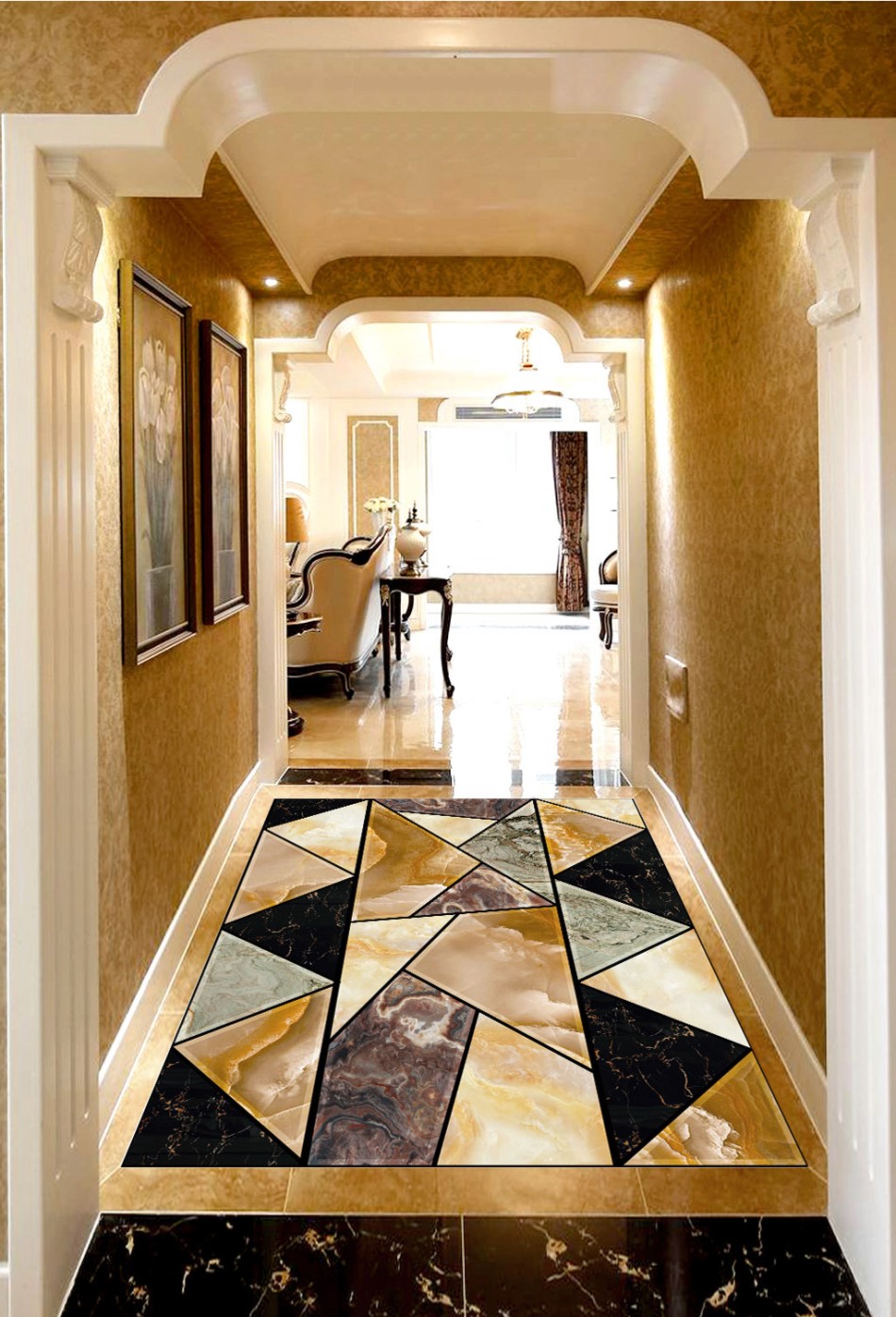 Custom Floor Mural Wallpaper Marble geometric mosaic 3D Flooring Living Room Bedroom Balcony PVC Floor Sticker Home Decor
Custom Floor Mural Wallpaper Marble geometric mosaic 3D Flooring Living Room Bedroom Balcony PVC Floor Sticker Home Decor