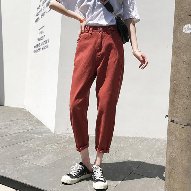 High Waist Jeans Women Spring Autumn All-match Casual Denim Pants New 2020 Korean Style Boyfriend Jeans Trousers Woman P724, Black
High Waist Jeans Women Spring Autumn All-match Casual Denim Pants New 2020 Korean Style Boyfriend Jeans Trousers Woman P724, Black