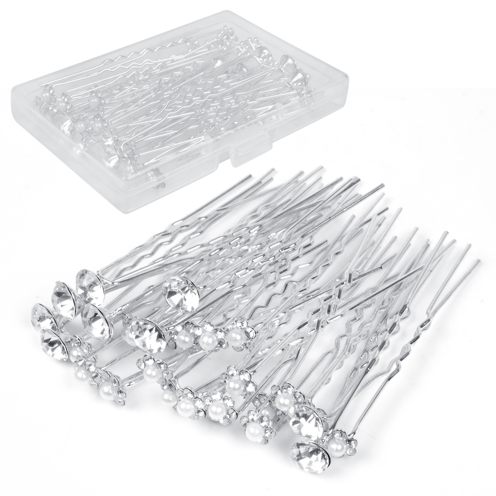 30 Wedding Alloy Hair Pins,Bridal Hair Accessories,Women's Hairpin With Pearls And Diamonds For Women Of All Ages
30 Wedding Alloy Hair Pins,Bridal Hair Accessories,Women's Hairpin With Pearls And Diamonds For Women Of All Ages