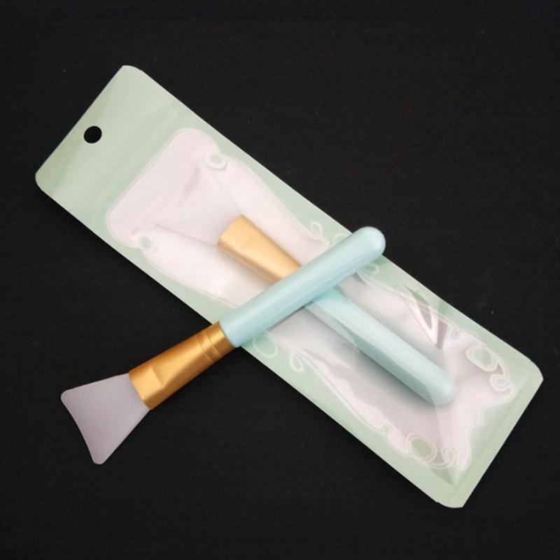 Colorful DIY silicone mask brush Round handle Silicon face Facial Masks Mud Mixing Brushes