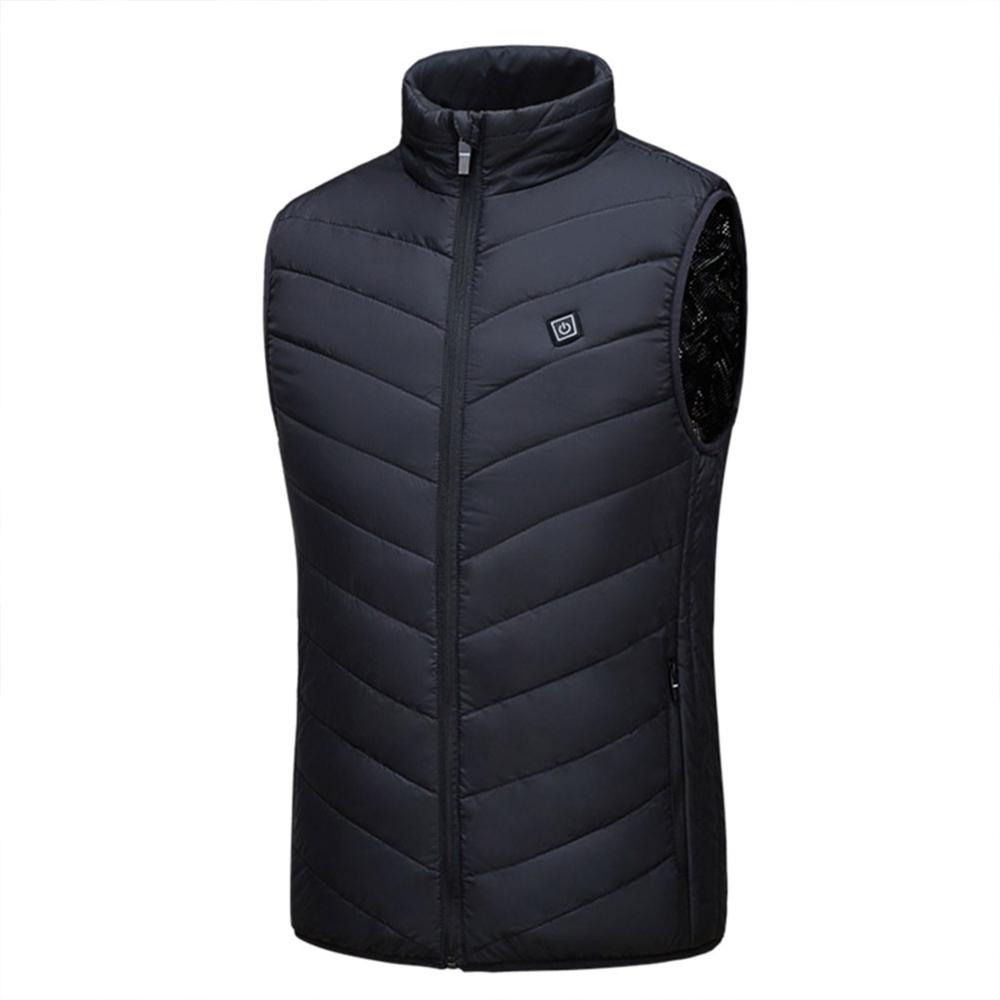 USB Heated Vest Men Winter Electrical Heated Sleevless Jacket Travel Heating Vest Outdoor Waistcoat Hiking Heater Vests